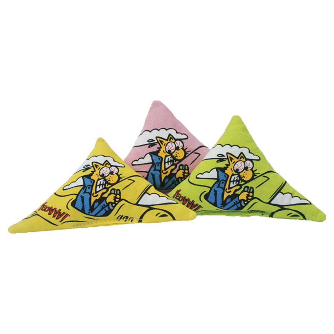 Yeowww! Purrr-Muda Triangle Toy (color varies)