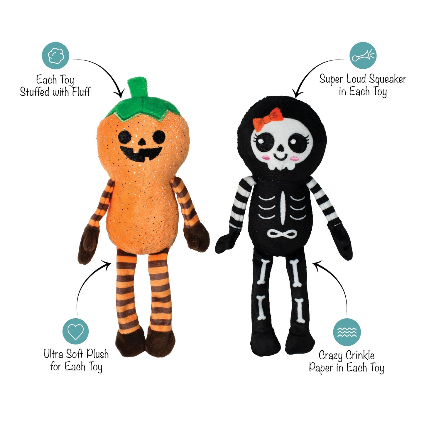 Oh My Gourd! Two Piece Dog Toy Set