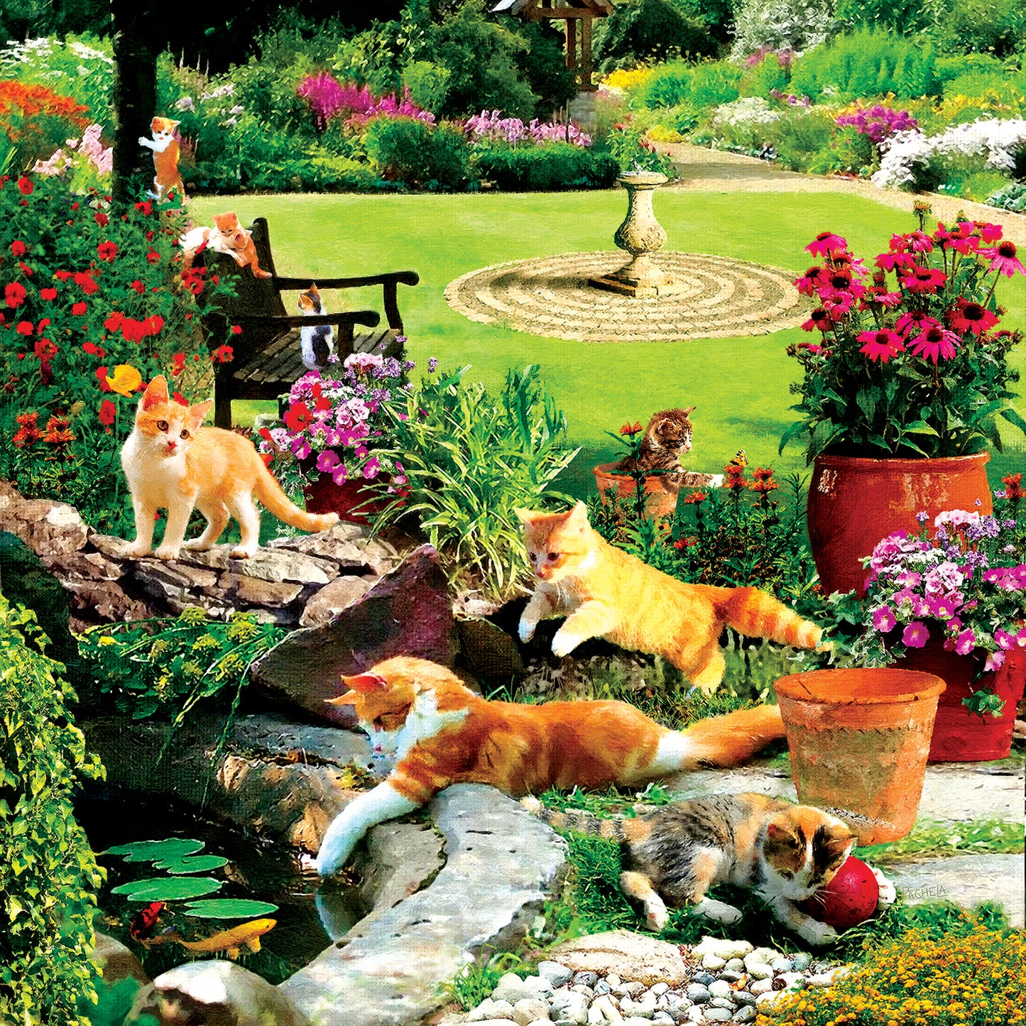 Garden Fishermen - 500 pc Puzzle