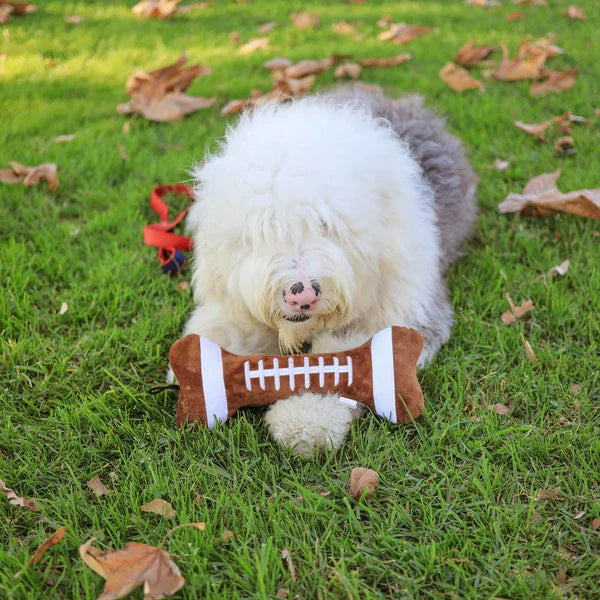 Football Bone Dog Toy (Multiple Sizes Available)