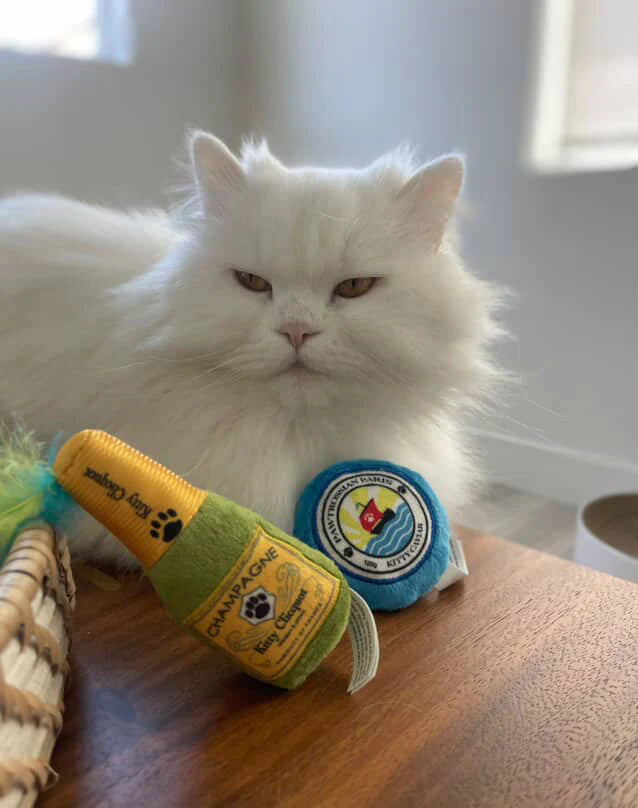 Kitty Clicquot (Bottle & Caviar) Catnip Toys