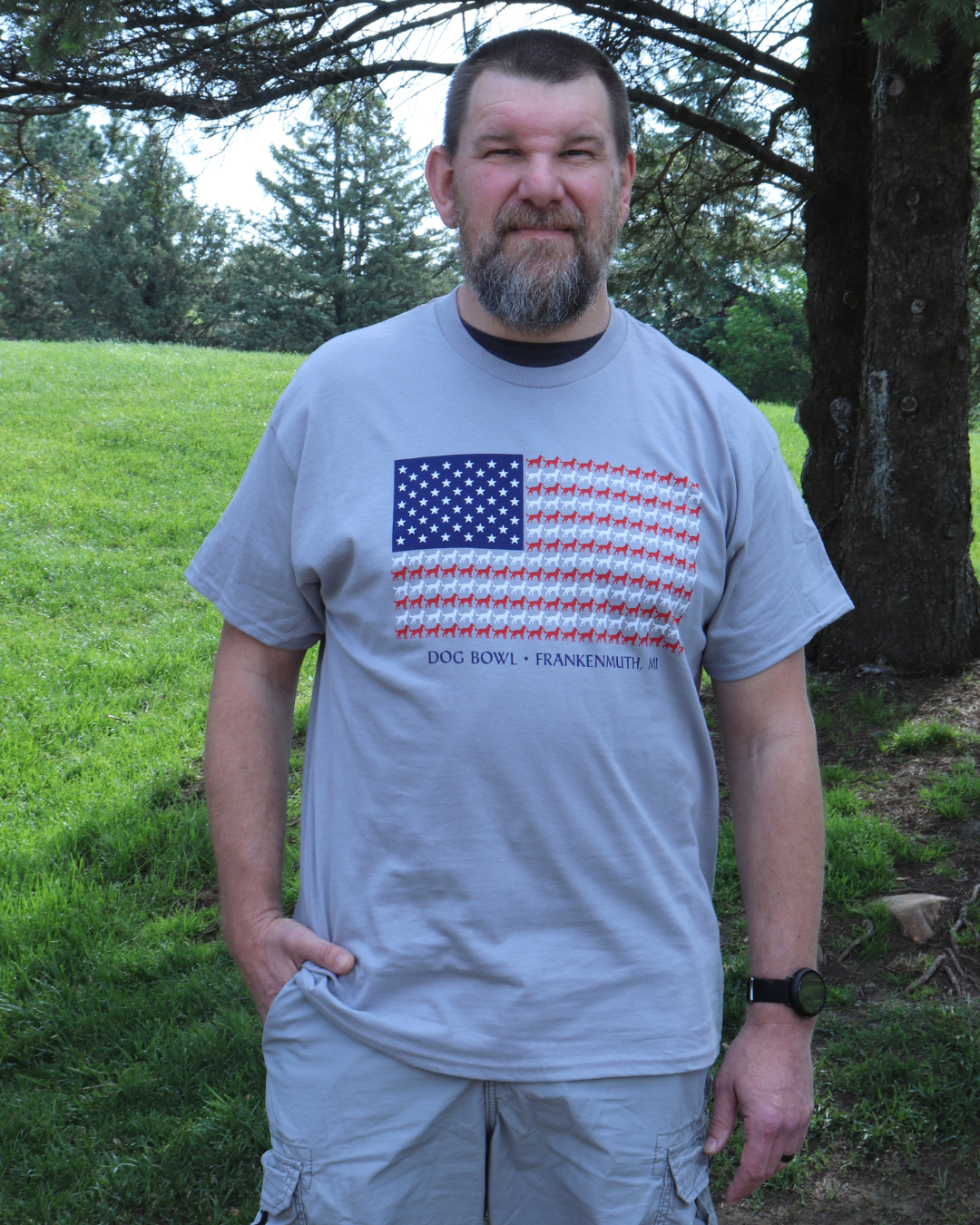 Dog Bowl America 250th Dog Flag Tee