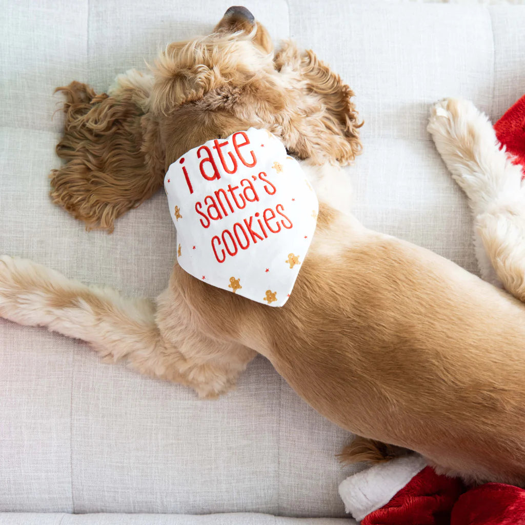Holiday Bandana - I Ate Santa's Cookies