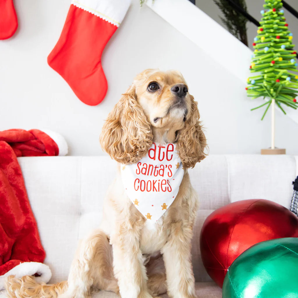 Holiday Bandana - I Ate Santa's Cookies