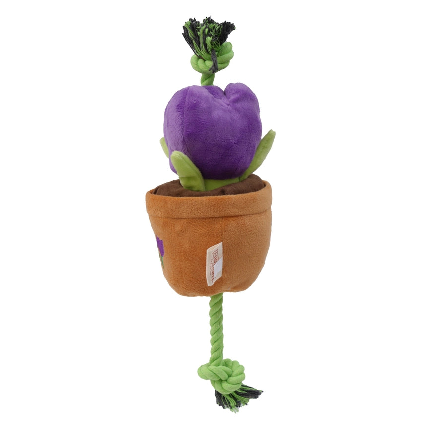 Treat & Tug Toy – Purple Tulip