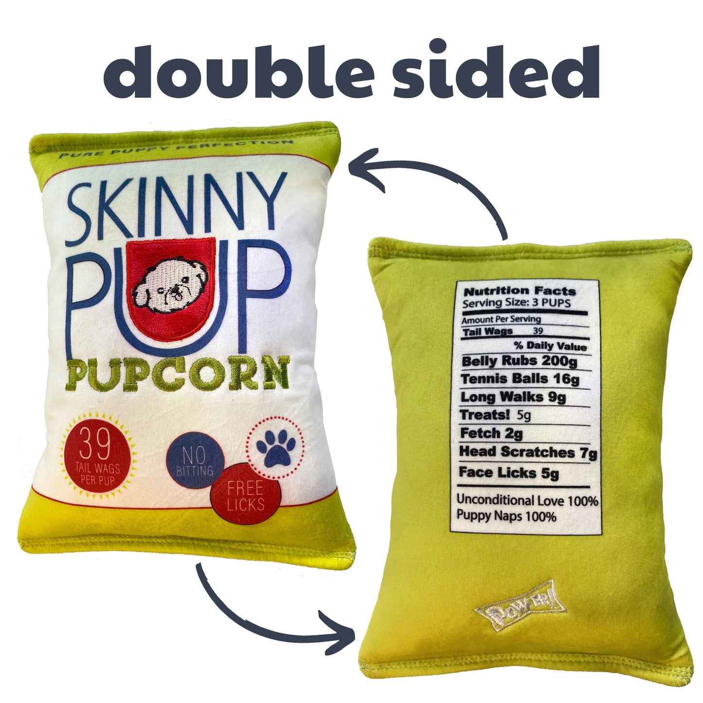 Skinny Pup Pupcorn - Multiple Sizes Available