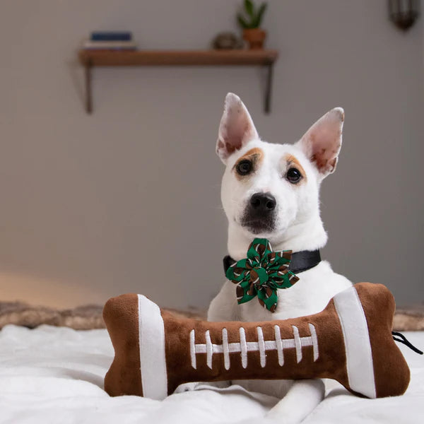 Football Bone Dog Toy (Multiple Sizes Available)