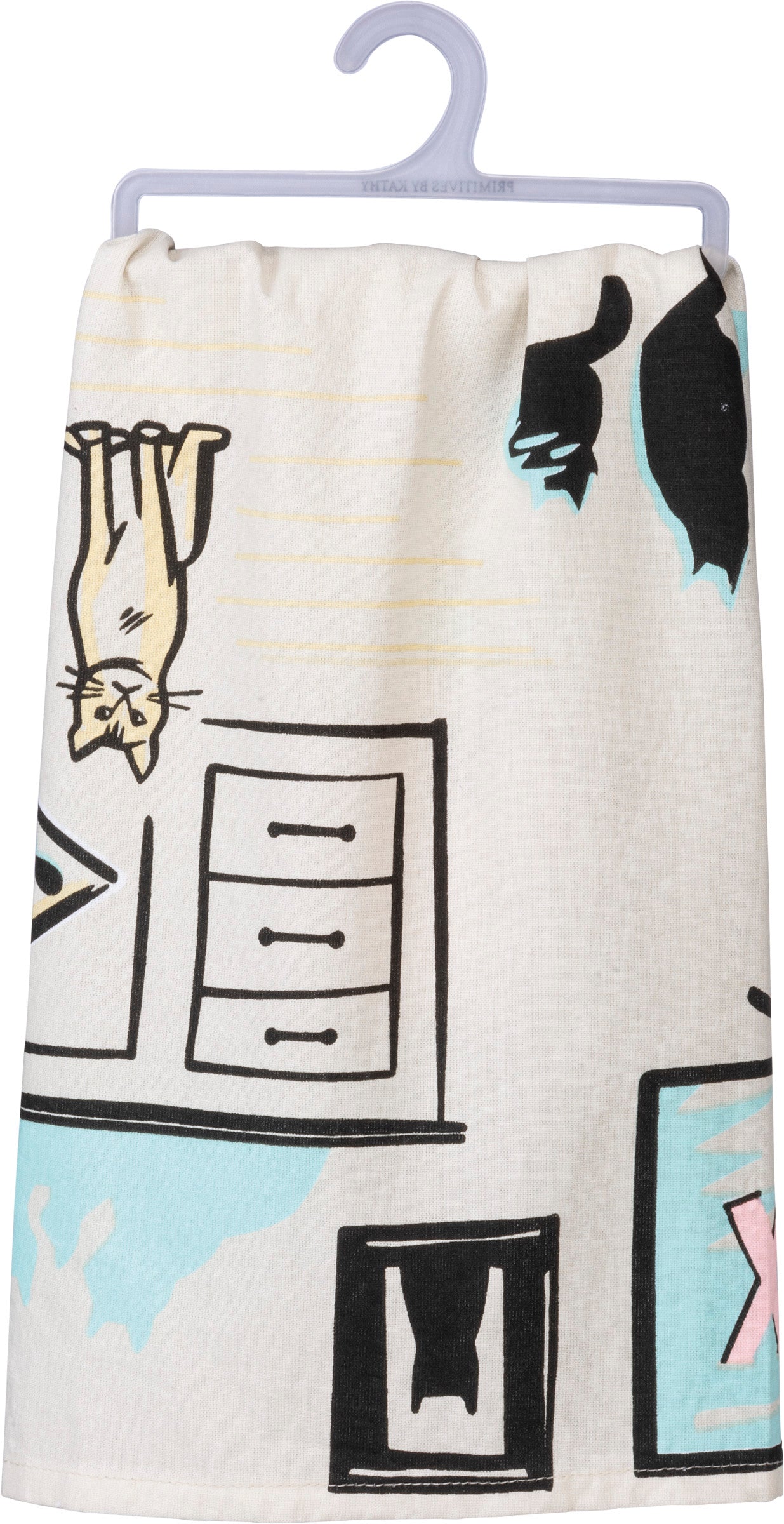 Stay At Home Cat Mom Dish Towel
