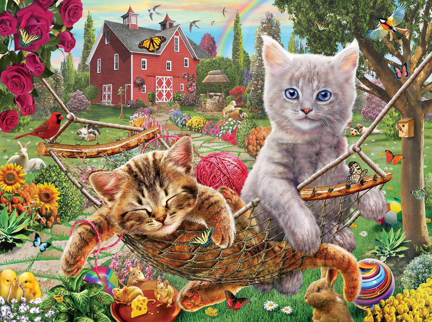 Cats on the Farm - 1000 pc Puzzle