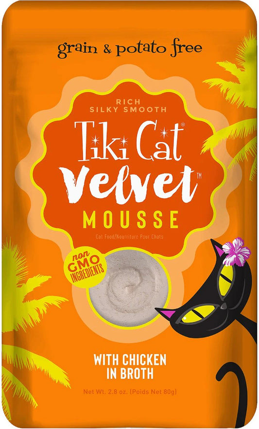 Tiki Cat Mousse Treat Pouch - Chicken in Broth