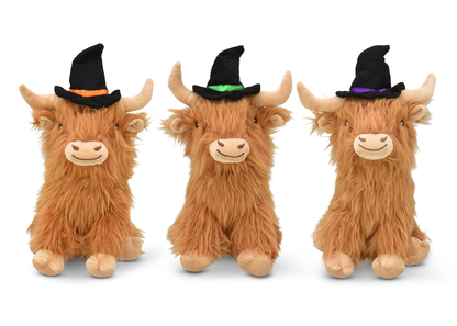 Bewitched Highland Cow Toy (Assorted Hat Color)