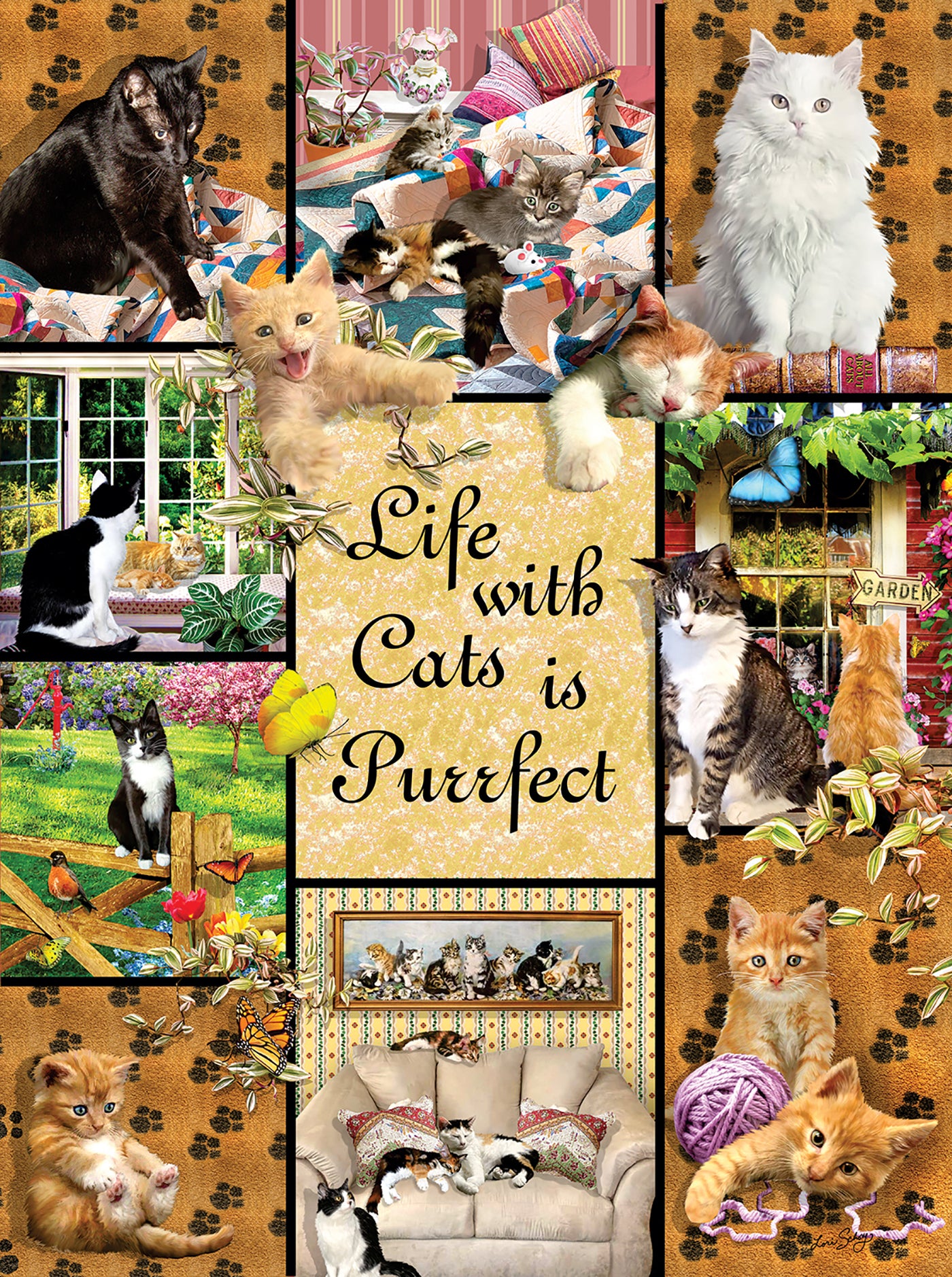 Cats Make Life Purrfect - 1000 pc Puzzle