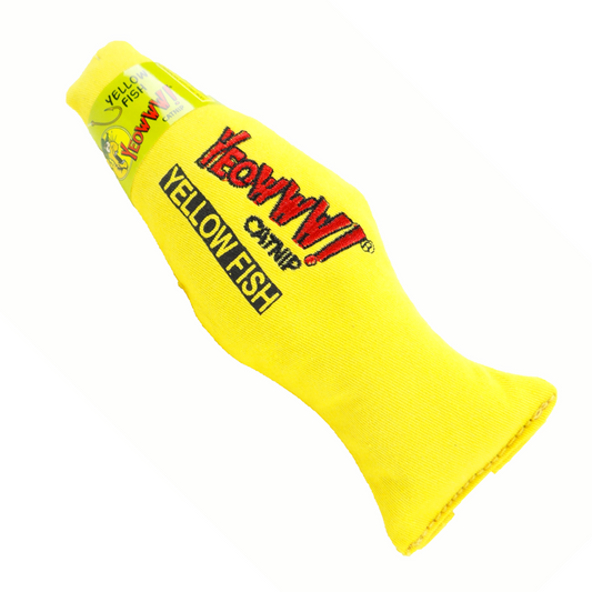 Yeowww! Fish Yellow Catnip Toy