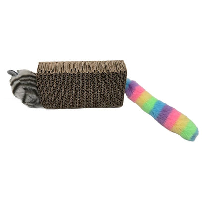 Grumpy Plush Cat Scratching Board