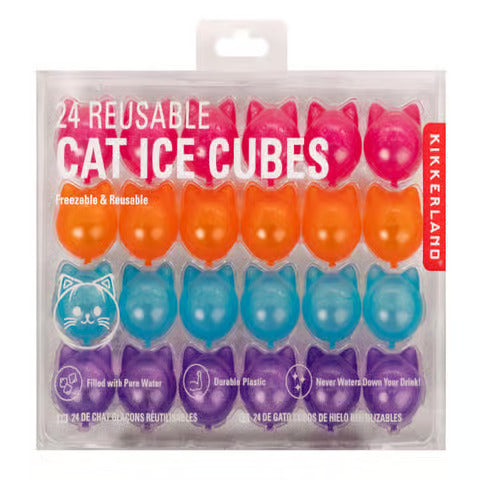 24 Reusable Cat Ice Cubes