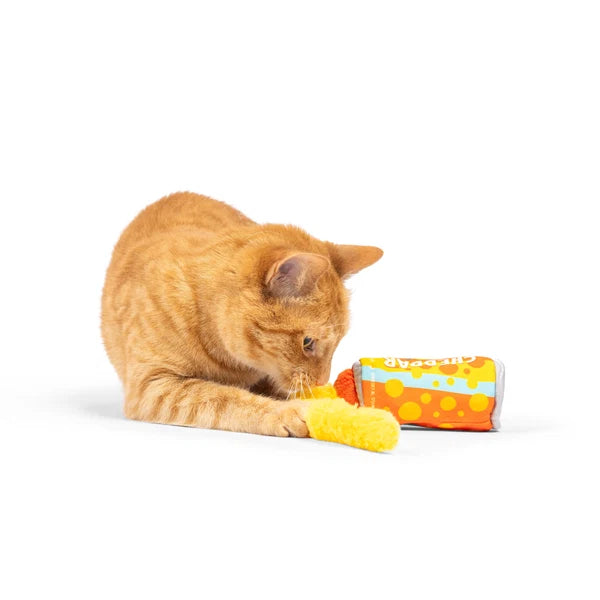 Cheddar Cheese Please Stuffer Cat Toy