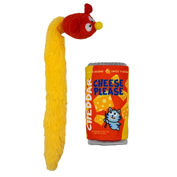 Cheddar Cheese Please Stuffer Cat Toy