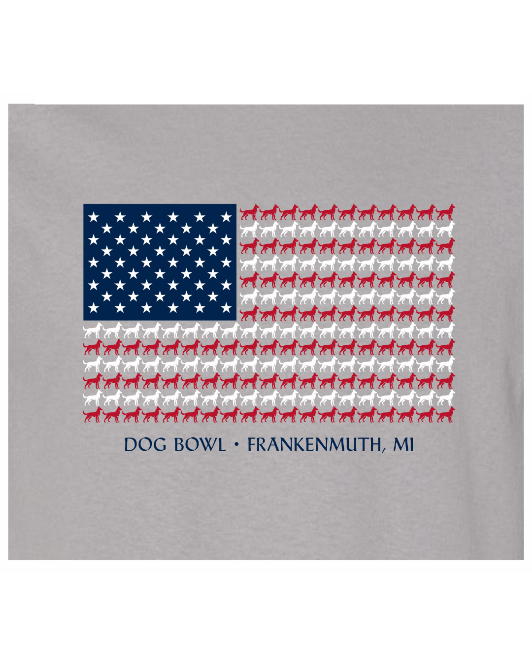 Dog Bowl America 250th Dog Flag Tee