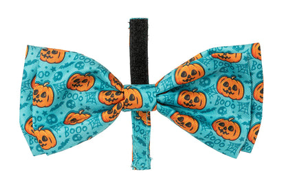FuzzYard Bowtie - Jack-O-Lantern Teal