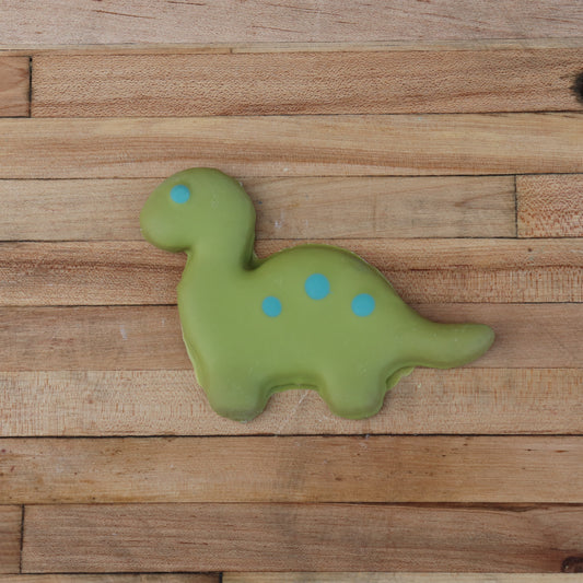 Frosted Green Dino Dog Treat