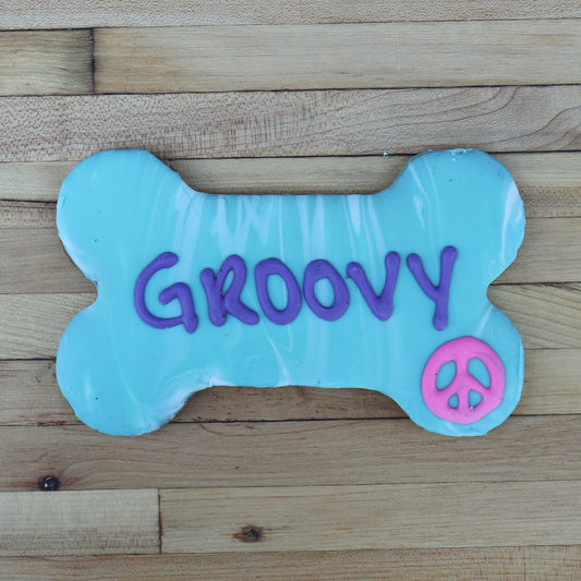 Frosted 6 Inch Bone - Groovy