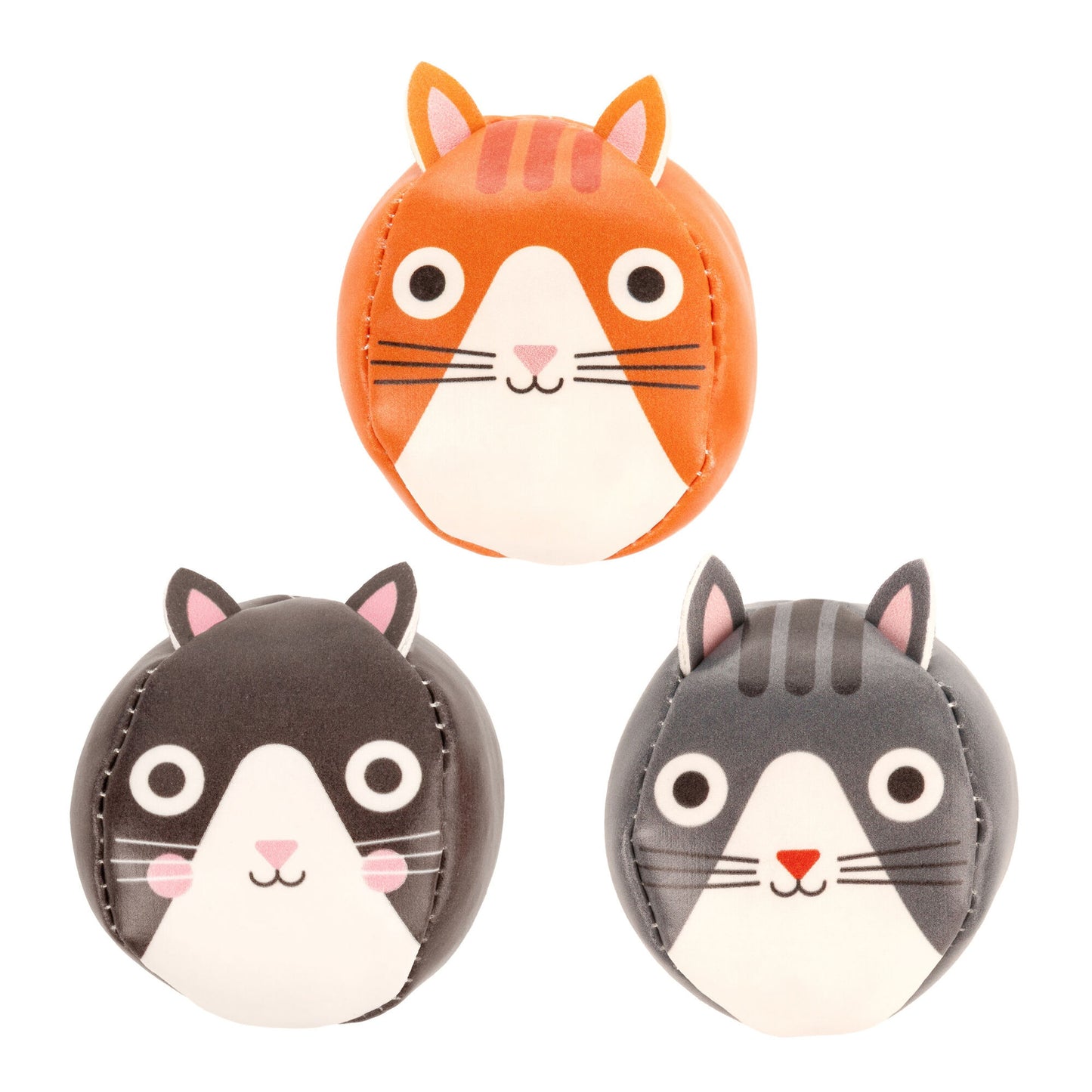 Three Little Cats Juggling Balls
