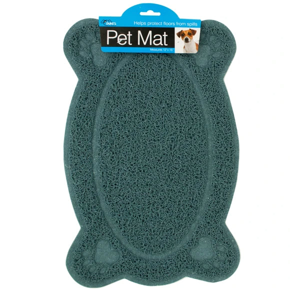 Easy Clean Paw Print Pet Mat