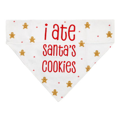 Holiday Bandana - I Ate Santa's Cookies