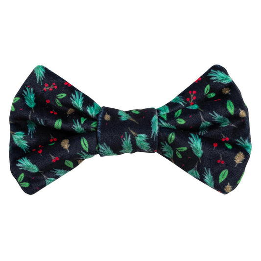 Holiday Pet Bowtie - Holly Leaf