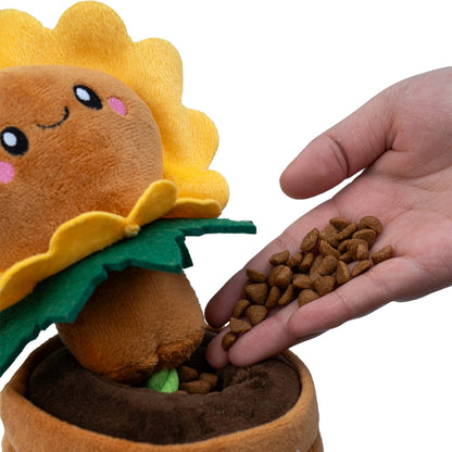 Treat & Tug Toy - Sunflower Pot