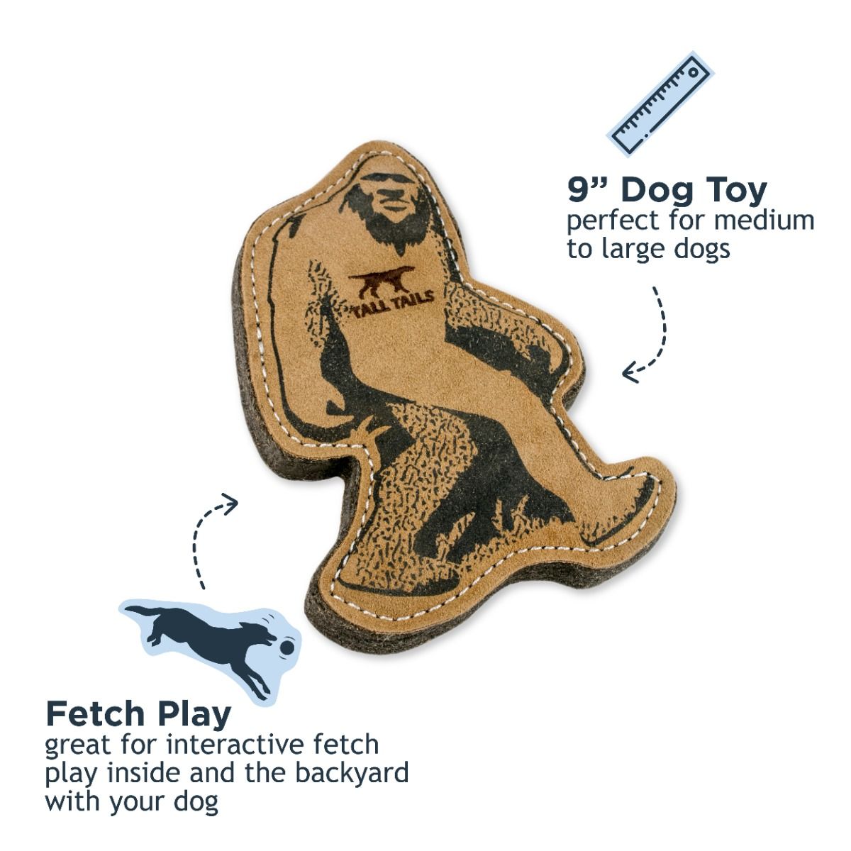 Natural Leather Bigfoot Jr. Toy