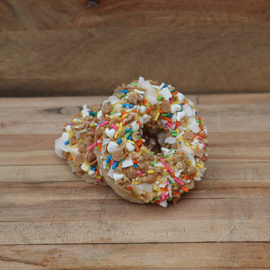Coconut and Peanut Butter Granola Donut