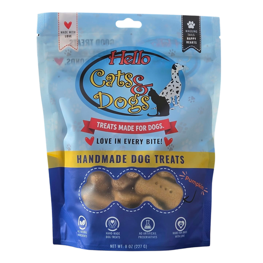 Hello Cats & Dogs Pumpkin Dog Treats – 8 oz.