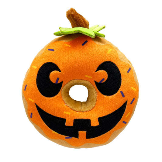 Pumpkin Donut Dog Toy