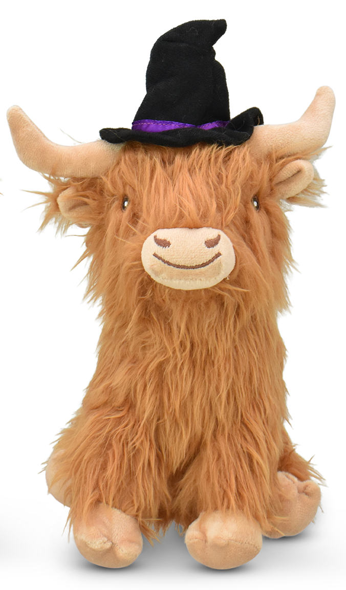 Bewitched Highland Cow Toy (Assorted Hat Color)
