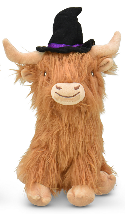 Bewitched Highland Cow Toy (Assorted Hat Color)