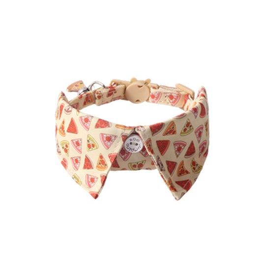 Lapel Cat Collar - Pizza