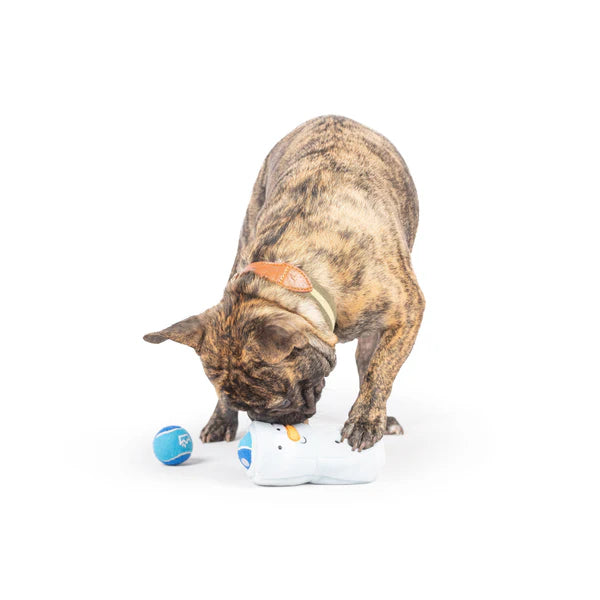 Squeak 'n Peek Snowman Dog Toy