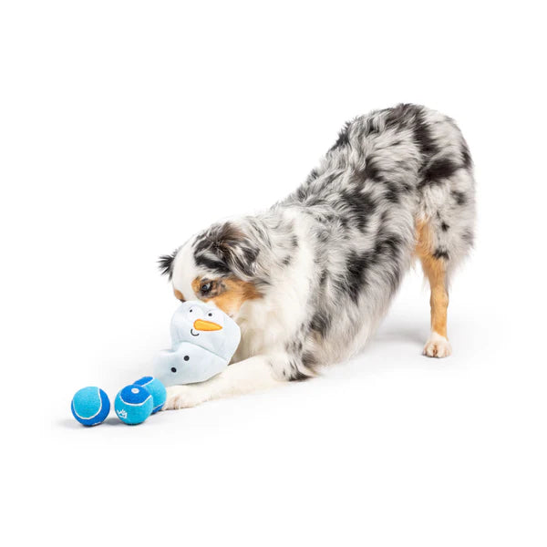 Squeak 'n Peek Snowman Dog Toy