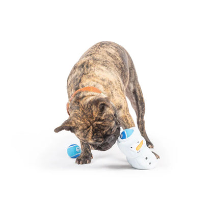 Squeak 'n Peek Snowman Dog Toy