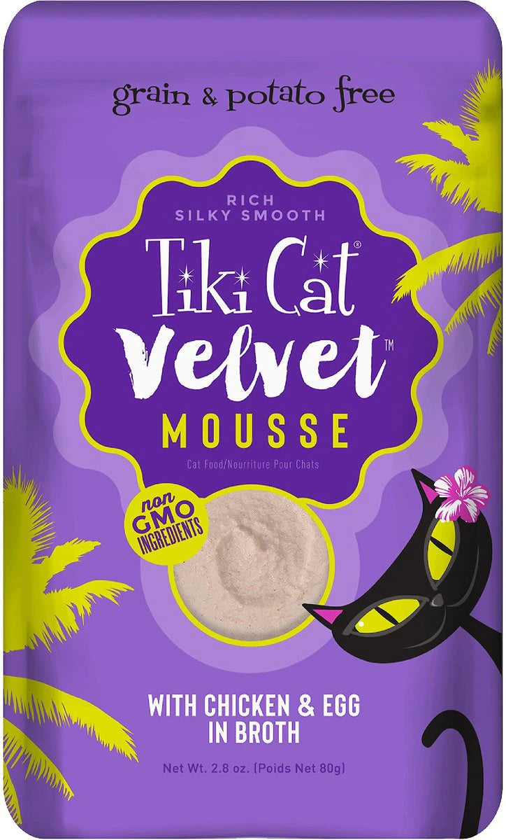 Tiki Cat Mousse Treat Pouch - Chicken & Egg