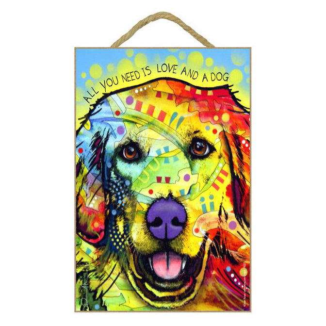 Golden Retriever Wood Plaque Sign