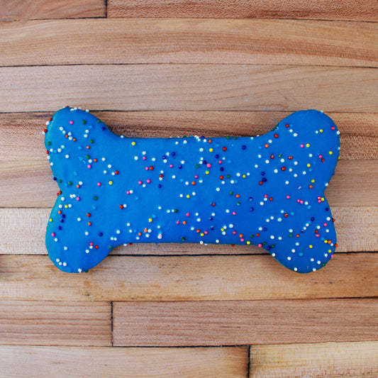 Frosted Blue Sprinkle Dog Treat