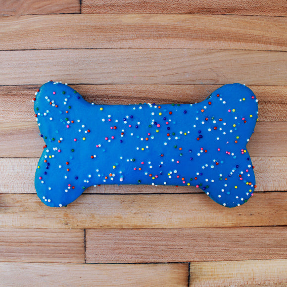 Frosted Blue Sprinkle Dog Treat