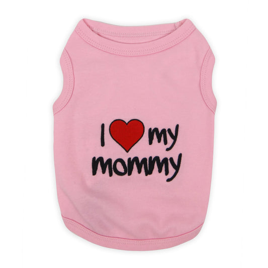 I Love My Mommy Pink Tee
