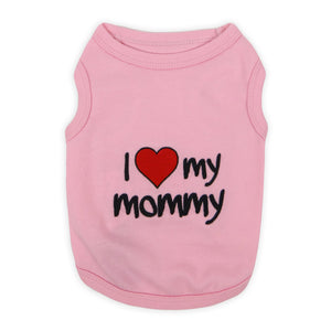 I Love My Mommy Pink Tee