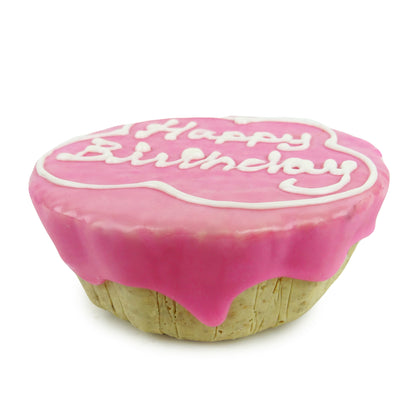 Frosted Happy Birthday Cake Dog Treat