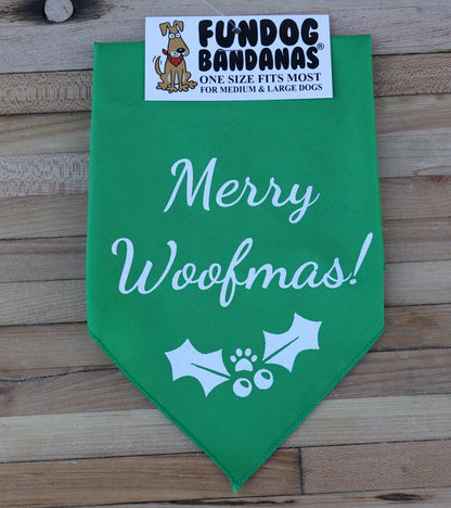 Christmas Bandana - Merry Woofmas!