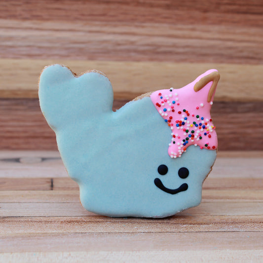 Frosted Narwhal Dog Treat