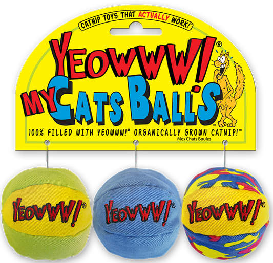 Yeowww! My Cats Balls Catnip Toy